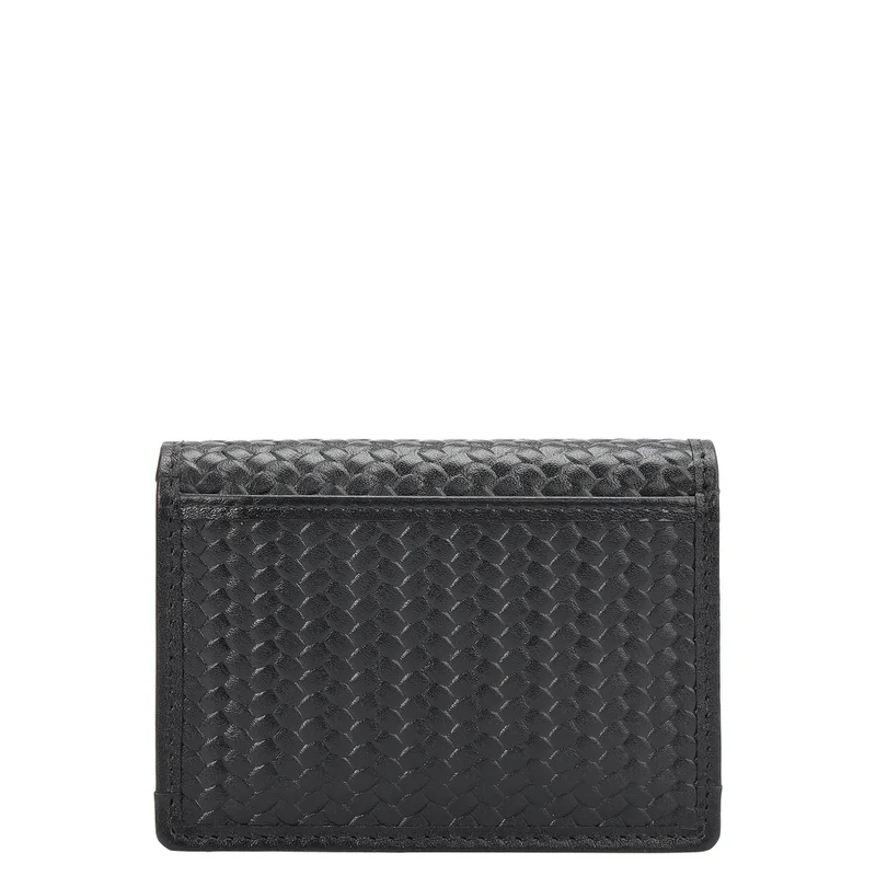 Da Milano Black 5 Slots Leather Card Case - Black  | Best Price UAE